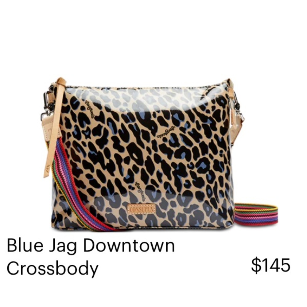 New with tags Consuela Blue Jag Downtown Crossbody with strap.